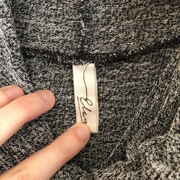 Elan Grey Cowl Neck Long Sleeve Tunic One Size - Picture 3 of 7